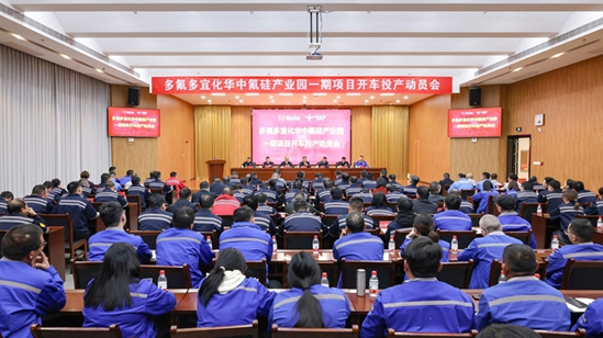 多氟多宜化華中氟硅產(chǎn)業(yè)園一期項目開車投產(chǎn)動員會舉行